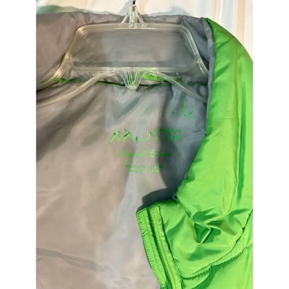 Aeropostale Green Quilted Puffer Vest Size XXL, Front Zipper Pockets ,Full‎ Zip